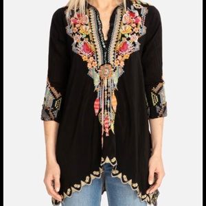 Johnny Was Festival Tunic in Black